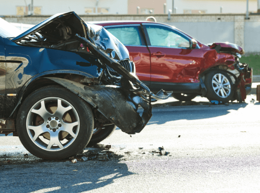 a front end car accident and the person had to call an auto accident lawyer